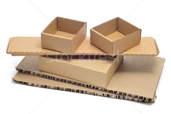cardboard boxes and corrugated cardboard Stock photo © nito