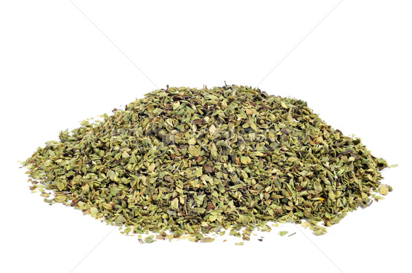 Oregano suszy biały żywności liści Zdjęcia stock © nito