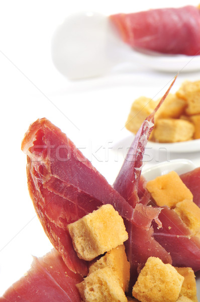 Serrano şuncă tapas spaniol alimente Imagine de stoc © nito
