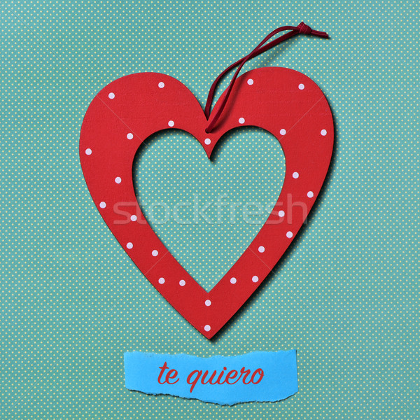 te quiero, I love you in Spanish Stock photo © nito