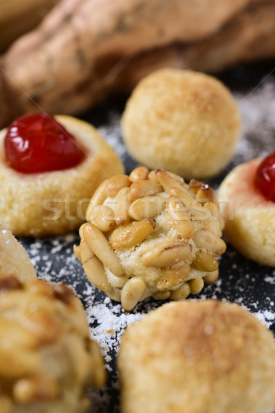 homemade panellets, typical of Catalonia, Spain, and sweet potat Stock photo © nito