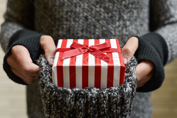 young man with a gift Stock photo © nito