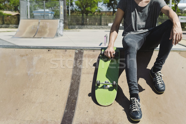 young man in a skate park Stock photo © nito