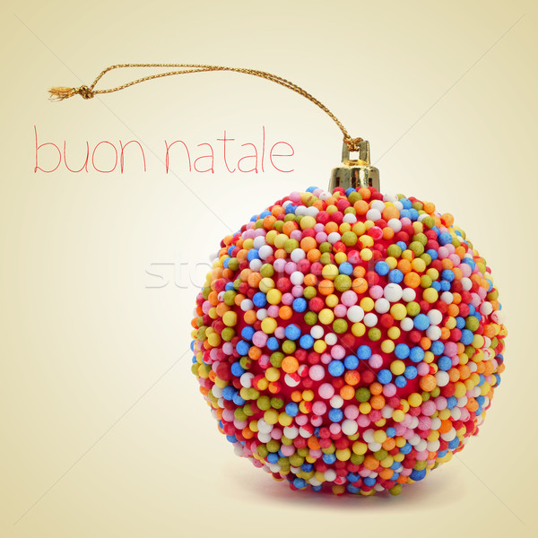 buon natale, merry christmas in italian Stock photo © nito
