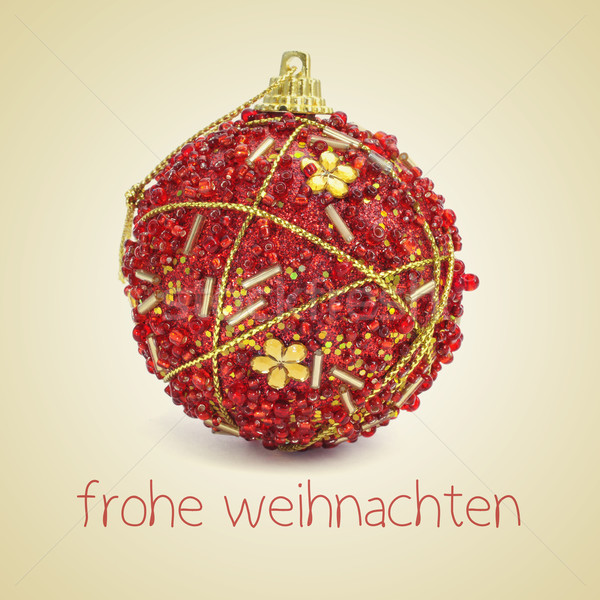 frohe weihnachten, merry christmas in german Stock photo © nito