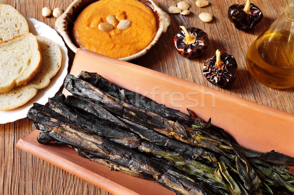 Dulce cepe sos tipic servit Imagine de stoc © nito