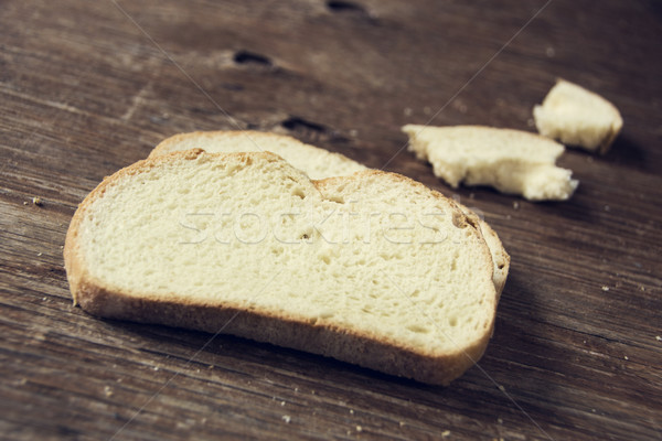 Plastry pan chleba typowy Hiszpania rustykalny Zdjęcia stock © nito