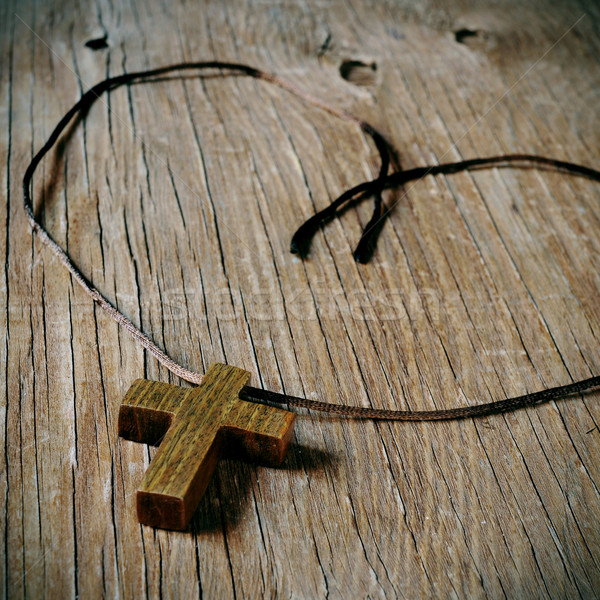 wooden Christian cross Stock photo © nito