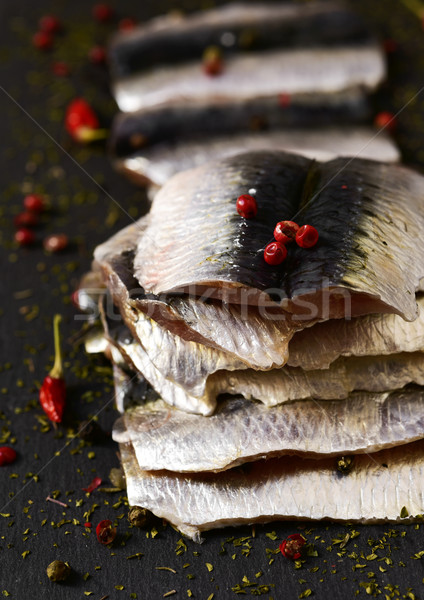 raw sardine fillets Stock photo © nito