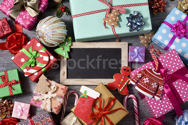 Сток-фото: Рождества · подарки · украшения · выстрел · Cookies