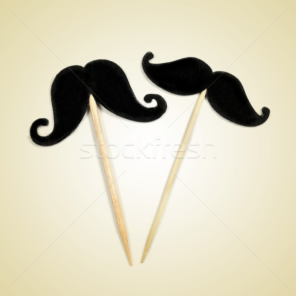 moustaches with retro effect Stock photo © nito