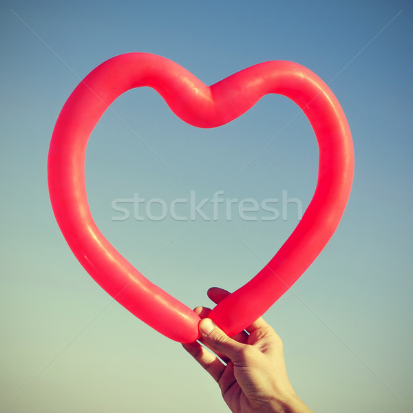 red heart-shaped balloon Stock photo © nito