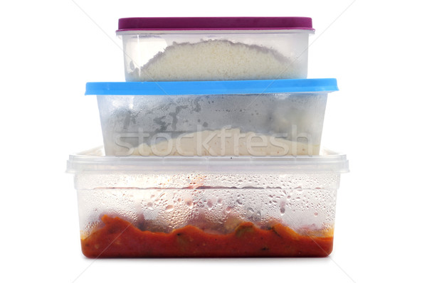 Plástico comida branco casa fundo Foto stock © nito
