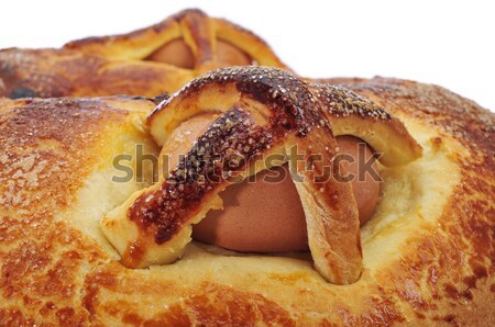 traditional mona de pascua typical in Spain, a cake with boiled  Stock photo © nito