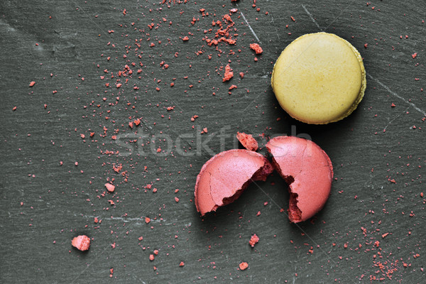 macarons on a slate surface Stock photo © nito