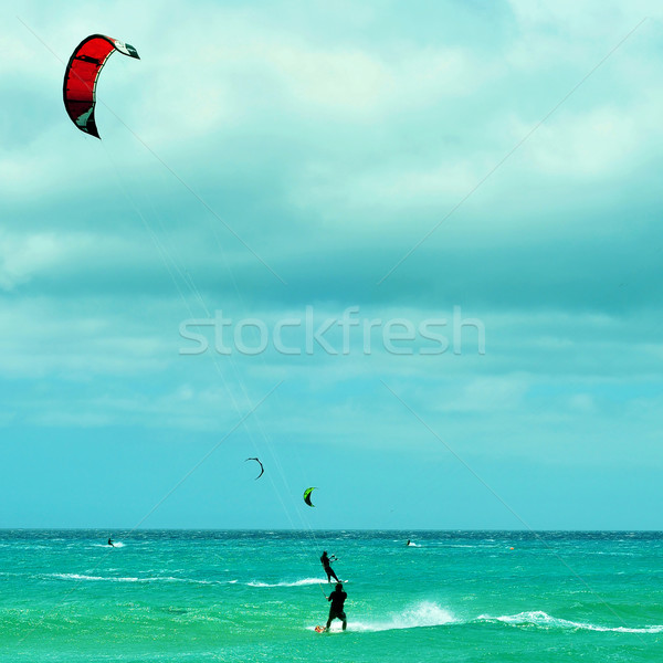 Sotavento Beach in Fuerteventura, Canary Islands, Spain Stock photo © nito