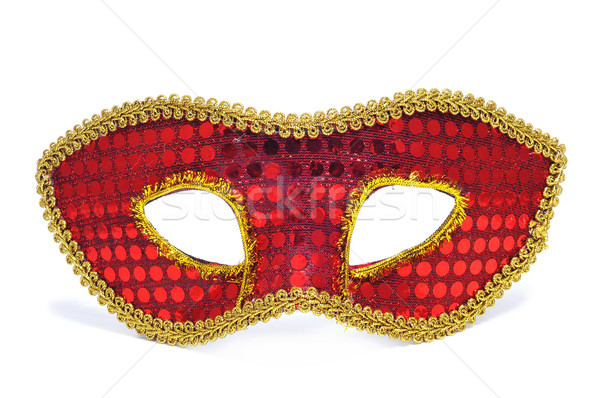 Karnawałowe maska biały strony twarz tle Zdjęcia stock © nito