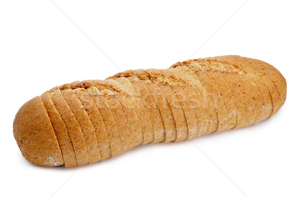 цельнозерновой хлеб буханка белый продовольствие фон Сток-фото © nito