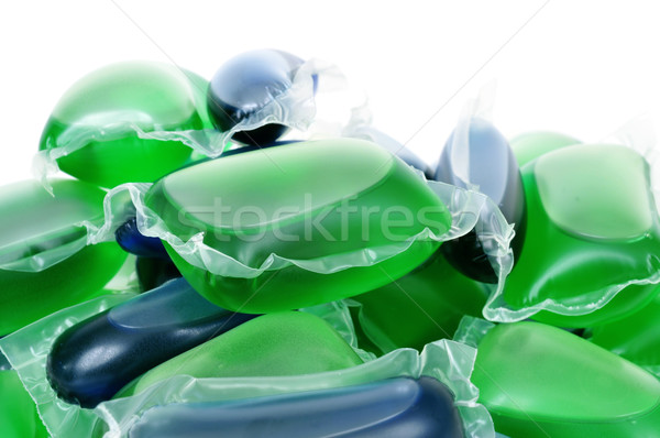 Folyadék szennyes mosószer közelkép köteg munka Stock fotó © nito