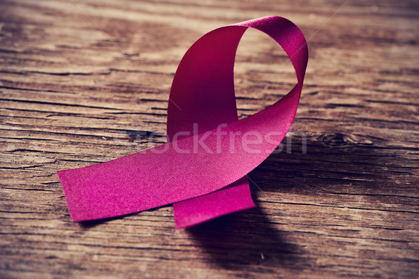 Símbolo cáncer de mama conciencia primer plano rústico Foto stock © nito