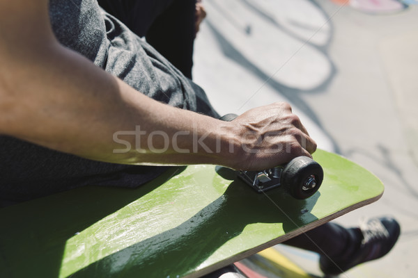 young man in a skate park Stock photo © nito