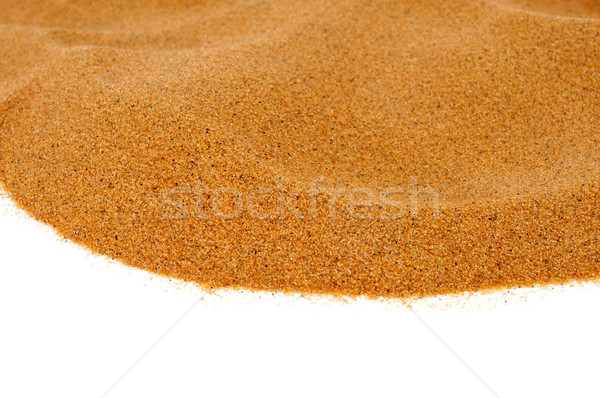 Stock photo: sand on a white background