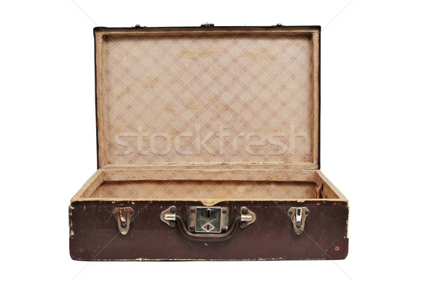 Stock photo: antique suitcase