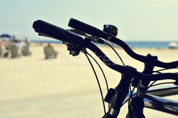 Bicicletas calle filtrar efecto primer plano borroso Foto stock © nito