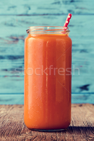 orange detox smoothie Stock photo © nito