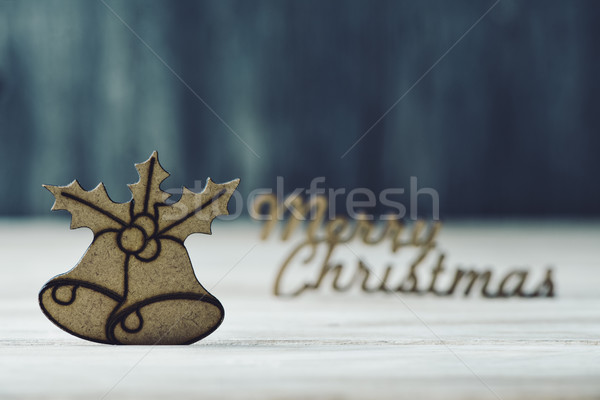 text merry christmas and christmas ornament Stock photo © nito