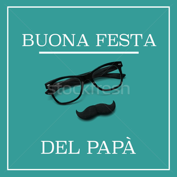 text buona festa del papa, happy fathers day in italian Stock photo © nito