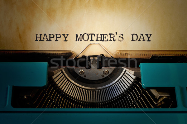 typewriter and text happy mothers day Stock photo © nito