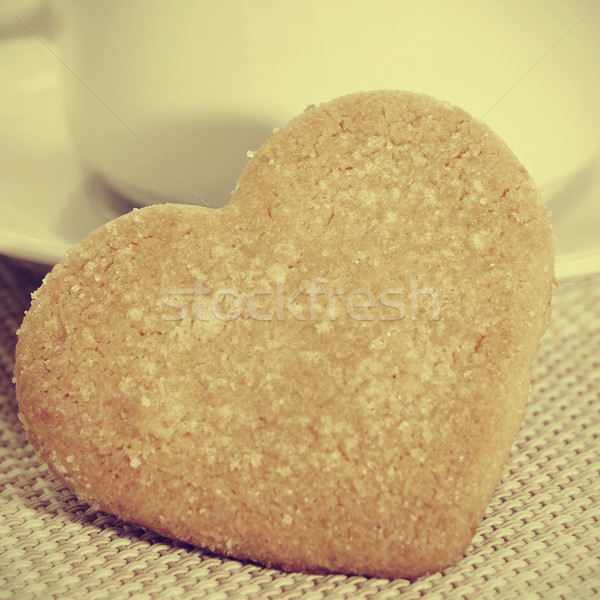 heart-shaped shortbread biscuits Stock photo © nito