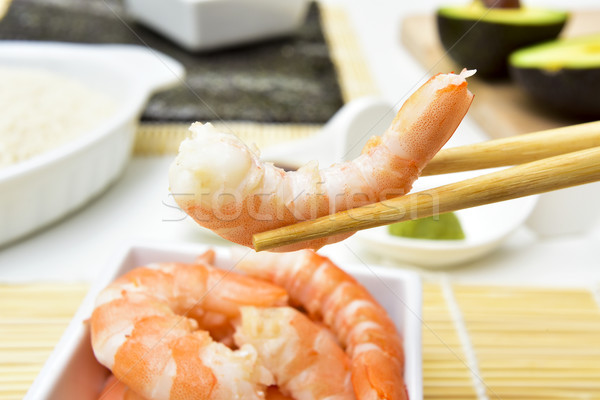 Ingredientes sushi camarão outro Foto stock © nito