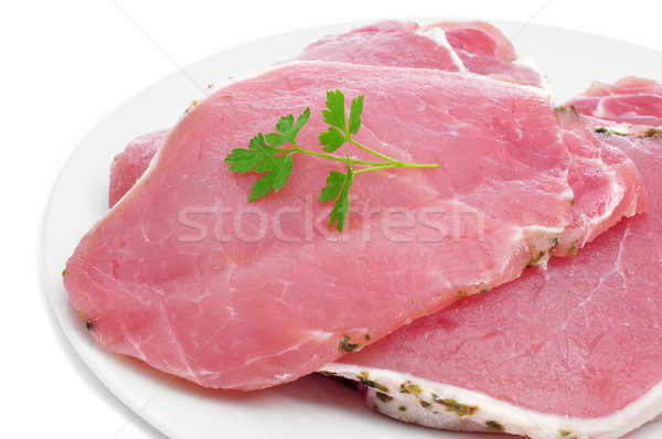 raw pork sirloin Stock photo © nito