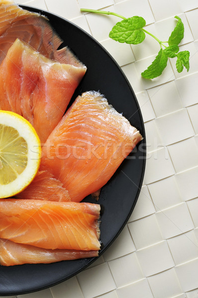 marinated smoked salmon Stock photo © nito