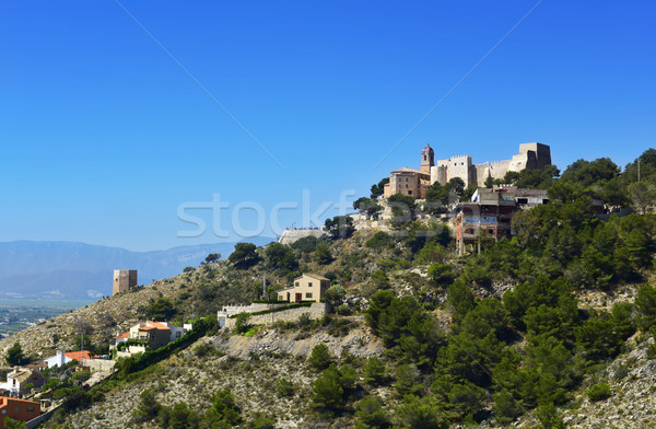 Sanctuary of the Virgen del Castillo, in Cullera, Spain Stock photo © nito