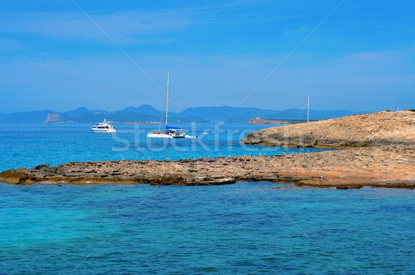 Ses Illetes coast in Formentera, Balearic Islands, Spain Stock photo © nito