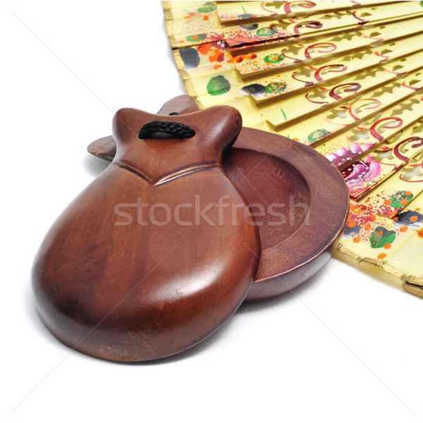 spanish castanets and hand fan Stock photo © nito