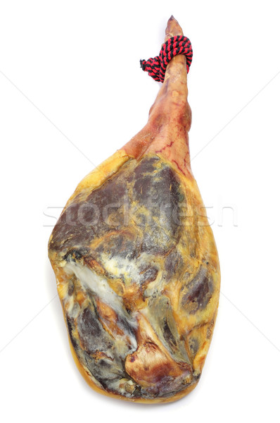Serrano prosciutto gamba spagnolo bianco alimentare Foto d'archivio © nito