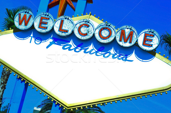 Welcome to Fabulous blank space sign Stock photo © nito