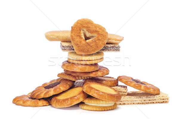 [[stock_photo]]: Biscuits · différent · blanche · fleur