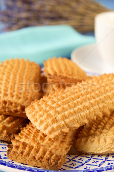 homemade cookies and cup of coffe or tea Stock photo © nito