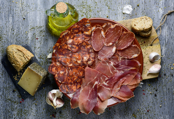 assortment of spanish cold meats Stock photo © nito