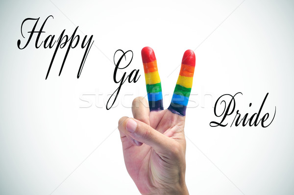 happy gay pride Stock photo © nito