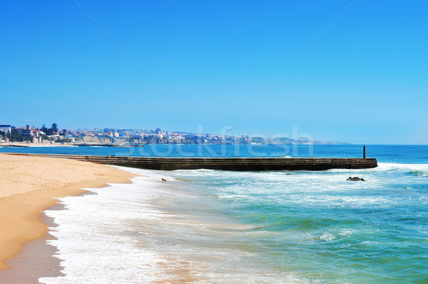 Beach of Tamariz in Estoril, Portugal Stock photo © nito