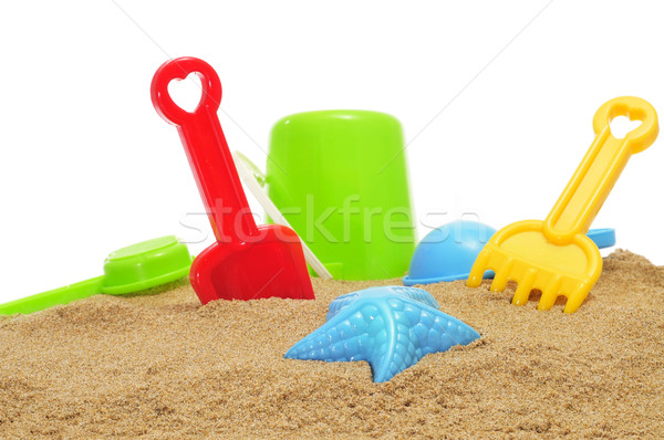 Sabbia spiaggia giocattoli primo piano muffa diverso Foto d'archivio © nito