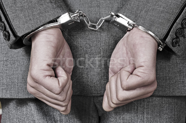 handcuffed man Stock photo © nito
