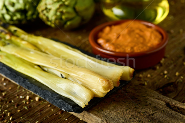 calcots, sweet onions typical of Catalonia, Spain Stock photo © nito