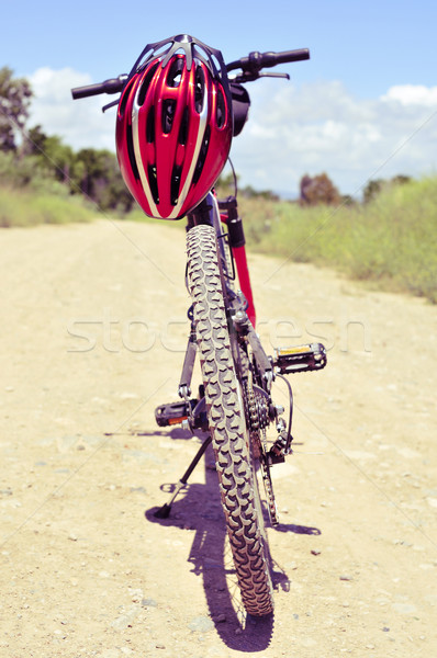 mountain bike and helmet Stock photo © nito